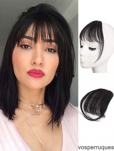 Clip franges cheveux humains 100% vrais cheveux franges clip de prise de cheveux français Strip Strip avec favoris clip salivation Strip femmes true Hair patch couleur naturelle lavable