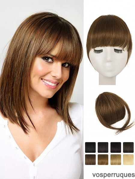 Clip franges cheveux humains 100% vrais cheveux franges clip de prise de cheveux français Strip Strip avec favoris clip salivation Strip femmes true Hair patch couleur naturelle lavable