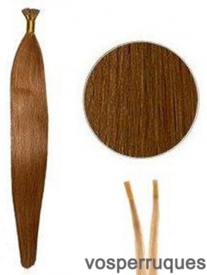 Auburn Straight Stick / I Tip Hair Extensions