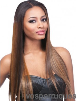 24  inchOmbre / 2 Tone Lace Front Wigs pour les femmes noires