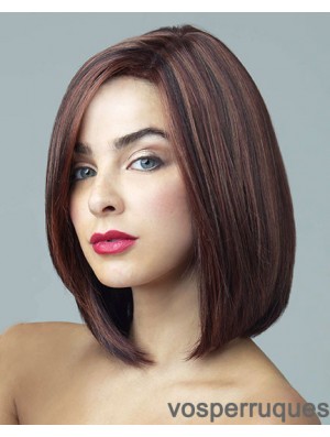 Perruques synthétiques avant de lacet Auburn Couleur droite Style Bobs Cut