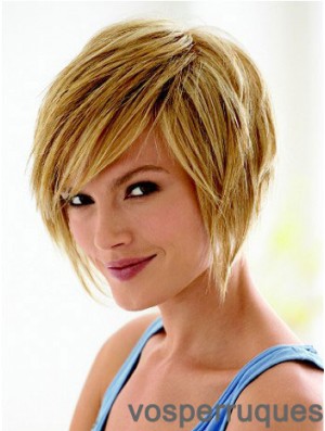 Styles de cheveux courts Bob avec Bobs de style droit synthétique sans capuchon