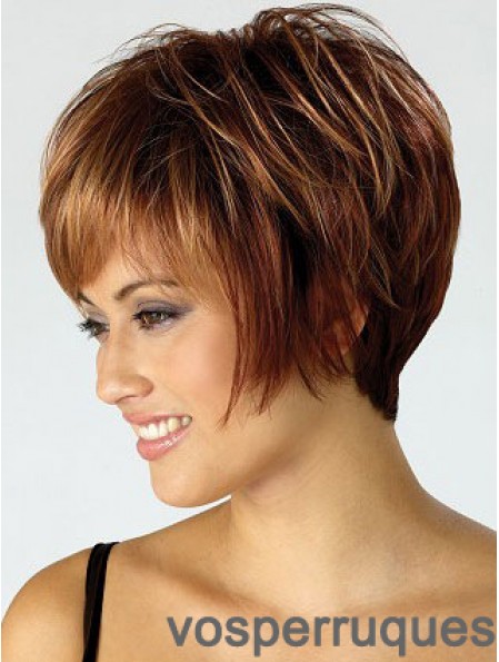 Bobs Straight Auburn Capless Meilleures Perruques Courtes