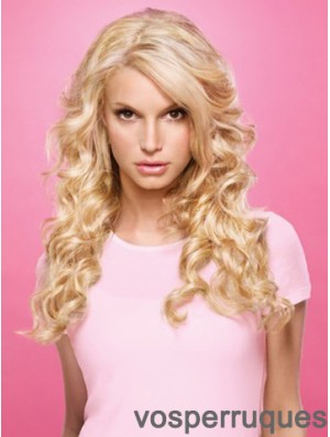 Wavy Lace Front Layered Long Blonde Populaire Jessica Simpson Perruques