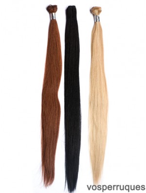 Extensions de trame de coiffures Auburn de cheveux humains remy droits