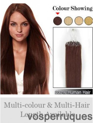 Extensions de cheveux Auburn Straight Micro Loop Ring en ligne