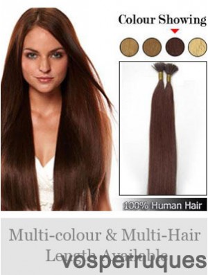 Auburn Straight Stick / I Tip Hair Extensions